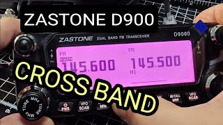 ZASTONE D9000  CROSSBAND REPEAT SAME BAND REPEAT Set Up [upl. by Pich]