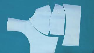 how to make blouse34 size double katori blouse cutting step by stephow to cut double katori blouse [upl. by Llib]