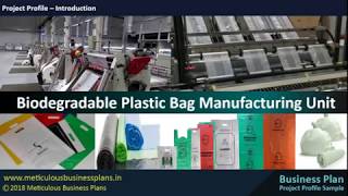 Biodegradable Plastic Bag Manufacturing Unit [upl. by Sivrahc]