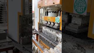 FLYAsh Brick 🧱 Making In Plant  ASMR Video shorts [upl. by Suirtimid]