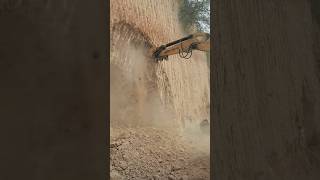 The process of digging a hole in a clay wall [upl. by Bathilda]