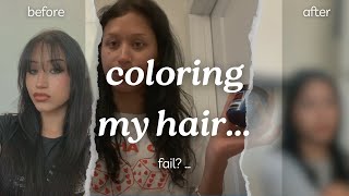 umm coloring my hair… [upl. by Nadnarb]