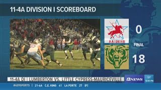 WEEK 11 Little CypressMauriceville High School takes out Lumberton 18  0 [upl. by Anahsal]