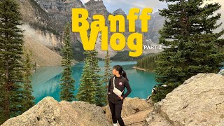 BANFF VLOG SUNRISE MORAINE LAKE  LAKE LOUISE  BANFF GONDOLA  BOW FALLS [upl. by Simson]