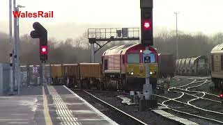 DB Rail Shunting at Westbury station 3rd January 2024 [upl. by Gherlein]