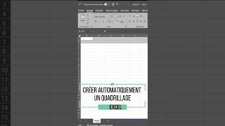 Excel Quadrillage Automatique  Astuce A Connaitre [upl. by Cailly180]