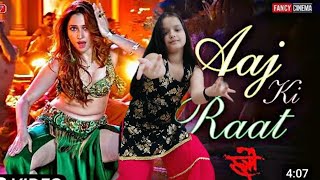 Aaj ki Raat maza husn ka🔥 Stree 2 song  Dance Choreography by Dance with Anvi V S Tamannah Bhatia [upl. by Kared]