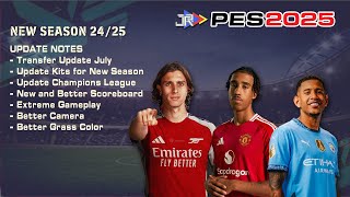 PES 2024 PS2 n Aethersx2 242025 Summer Transfer July [upl. by Blossom]