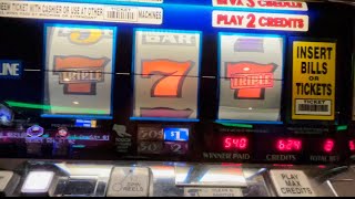 Triple Gold Bars Slot Machine  Beautiful Line Hit  9X WIN Patience pays off [upl. by Whelan]