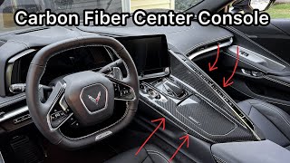 C8 Corvette Z06 Carbon Fiber Center Console [upl. by Nashner]