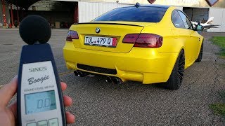 How LOUD my Armytrix BMW M3 is  Decibel Test Sub ENG [upl. by Kinchen]