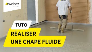 Comment réaliser une chape fluide en pose désolidarisée   Weber [upl. by Nyahs]