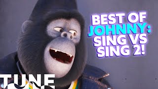 Best of Johnny Taron Edgerton in Sing VS Sing 2  TUNE [upl. by Gora276]