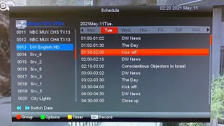 FTA Satellite Channels that have an Electronic Program Guide  EPG [upl. by Ahsit86]