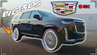 PUTTING 30INCH FORGIATOS ON MY 2021 CADILLAC ESCALADE AND HERES HOW WE DID IT [upl. by Enael]