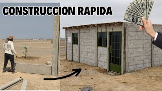 COMO hacer CASA en 10 HORAS usando PLACAS de CONCRETO  BLOQUES DE HORMIGON prefabricado [upl. by Jeno417]