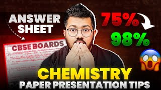 Class 12 Chemistry Boards 2024  Paper Presentation Tips  Score 95 in Chemistry [upl. by Ttegirb433]