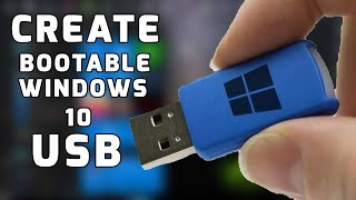 How to make bootable windows 10 USB Bootable USB windows 10 [upl. by Marr]