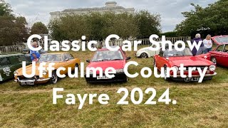 Classic Cars at the Uffculme Show and Country Fayre 1st September 2024 [upl. by Nivrag]