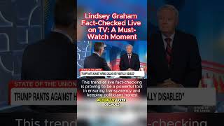 Lindsey Graham FactChecked Live on TV A MustWatch Moment LindseyGraham FactCheck USPolitics [upl. by Elsworth]