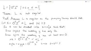 Pumping Lemma for Regular Languages  Exercise 2  Theory of Computing [upl. by Decca]