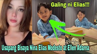 Anak ni Ellen Adarna na si Elias Modesto Ganito na Ka Galing sa Salitang Bisaya Ellen Tawang tawa [upl. by Parthena938]