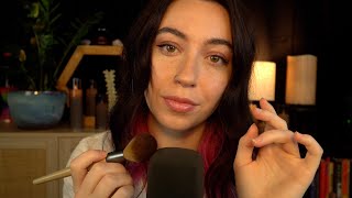 ASMR  positive affirmations u NEED to hear ❤️ mic brushing tattoo tracing whisper ramble [upl. by Mook959]