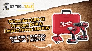 Milwaukee Compact Drill amp Impact Driver GEN I I M18 BDD  M18 BID 2606  2657 Review [upl. by Suolhcin]