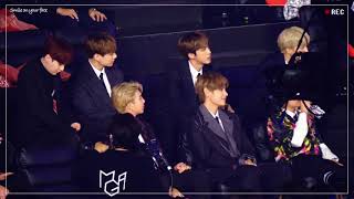 방탄소년단 181106 MGA  BTS reaction 셀럽파이브 수상직캠FANCAM [upl. by Semaj395]