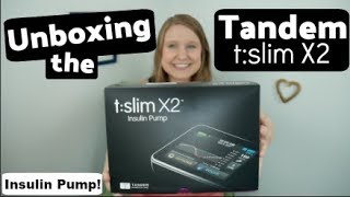 Tandem tslim X2  Insulin Pump Unboxing [upl. by Winston]