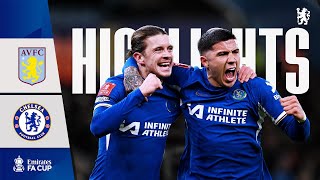 Aston Villa 13 Chelsea  HIGHLIGHTS  FA Cup 4th Round Replay  Chelsea FC 202324 [upl. by Jeth]