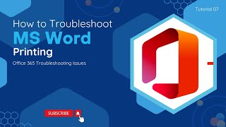 How To Troubleshoot MS Word Printing  O365 Troubleshooting Issues [upl. by Donahoe781]