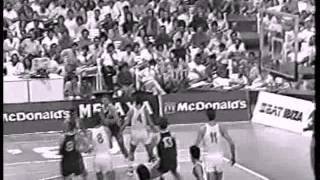 EUROBASKET 87 YUGOSLAVIA  FRANCE 8883 DAY 3 [upl. by Cami229]