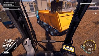 Construction Simulator 🚧 Cleaning up w JCB 220X excavator [upl. by Iznyl]