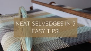 Weave Neat Selvedges on a Rigid Heddle Loom5 Easy Tips to Ace Your Woven Edges [upl. by Alodie]