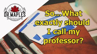 Should I call my professor by their first name [upl. by Greyson337]