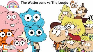 The Louds vs The Wattersons The Loud House vs The Amazing World of Gumball [upl. by Ssidnak833]