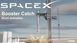 SpaceX Booster Catch  Short Animation [upl. by Adav]