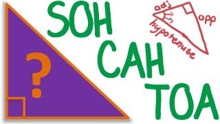 Maths Tutorial Trigonometry SOH CAH TOA trigonometric ratios [upl. by Epilif]