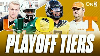 College Football Playoff TIERS  Oregon Cruising  Tennessee In CONTROL  Miami Still In it [upl. by Aicillyhp456]