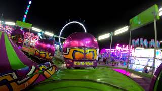 4K Tilt A Whirl Spinning Ride Florida State Fair Orlando 2019 [upl. by Naeroled]