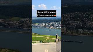 Niederwald Monument in Rüdesheim Germany 🇩🇪 germanytourism [upl. by Debbra]