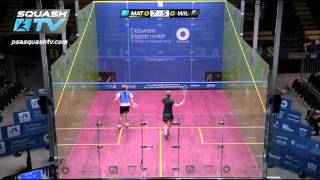 Squash  Nick Matthew v James Wilstrop  2011 Delaware Investments US Open Squash [upl. by Favien]