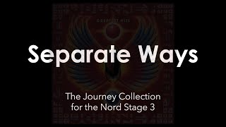 Journey Separate Ways Nord Stage 3 Sound Pack Promo [upl. by Valentine]