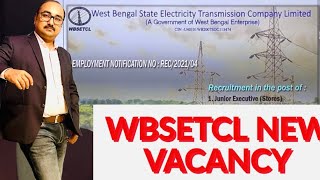 WBSETCL Junior EnggExecutive Mega Recruitment 2021 by Sukumar Paul [upl. by Pietje]