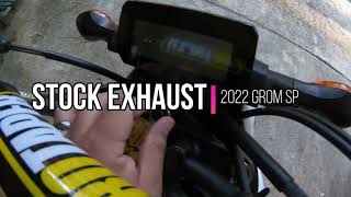 2022 Grom Stock VS Zoom Loop Exhaust Soundcheck and Revs [upl. by Redmond]