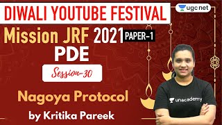 1000 AM  JRF 2021 Paper  1  Environment by Kritika Pareek  Nagoya Protocol [upl. by Elehcar]