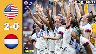 FINAL  USA vs Netherlands 20 All Goals amp Highlights  2019 WWC [upl. by Trumaine]