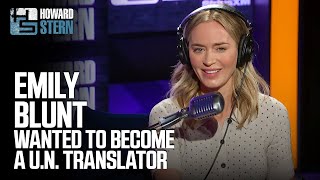 Emily Blunt Wanted to Be a UN Translator [upl. by Urbai]