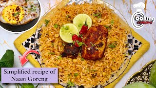 Simplified Malaysian NAASI GORENG AYAM recipe in India cookingcampuscc  How to make Naasi Goreng [upl. by Anowahs]